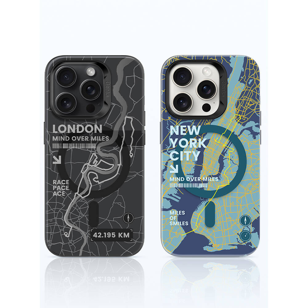 iPhone 15 Pro Max Kılıf Magsafe Şarj Özellikli Benks City Serisi Kılıf Mavi