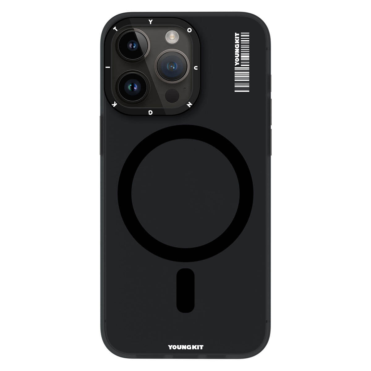 iPhone 15 Pro Max Kılıf Magsafe Şarj Özellikli Youngkit Hidden Sand Serisi Kılıf Pembe