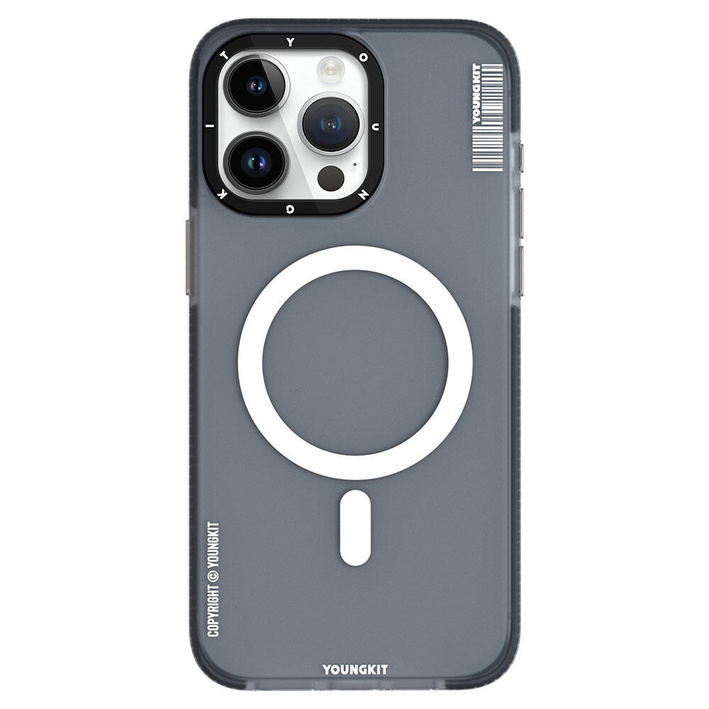 iPhone 15 Pro Max Kılıf Magsafe Şarj Özellikli Youngkit Jiansha Serisi Kılıf Pembe