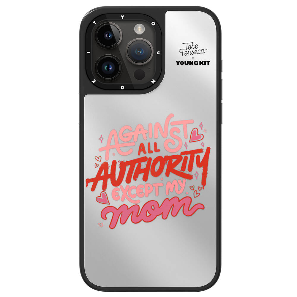 iPhone 15 Pro Max Kılıf Tobias Fonseca Tasarımlı Youngkit Mirror Kılıf Kırmızı