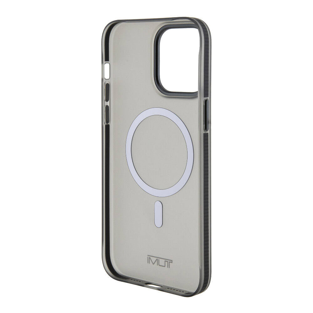 iPhone 15 Pro Max Kılıf TUMI Orjinal Lisanslı Magsafe Şarj Özellikli Buzlu Mat Kılıf Siyah