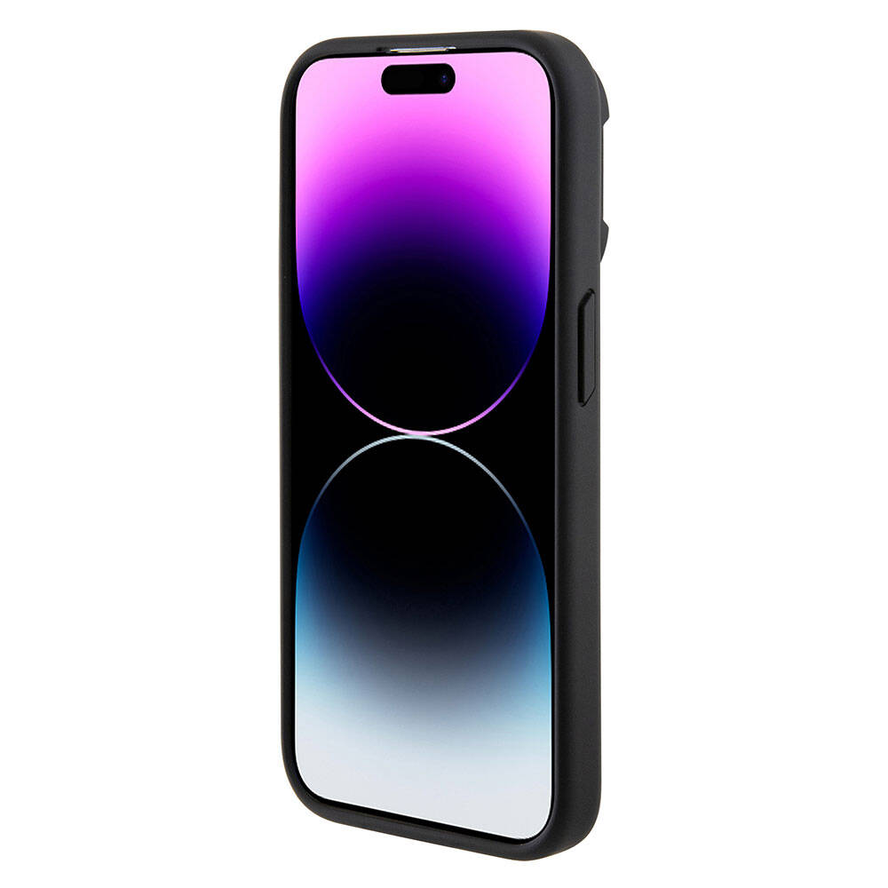 iPhone 15 Pro Max Kılıf TUMI Orjinal Lisanslı Magsafe Şarj Özellikli Kamera Standlı Buzlu Mat Kılıf Mavi