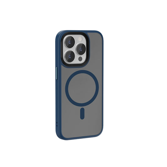 iPhone 15 Pro Max Kılıf Wiwu FGG-011 Magsafe Şarj Özellikli Kamera Korumalı Kılıf Mavi