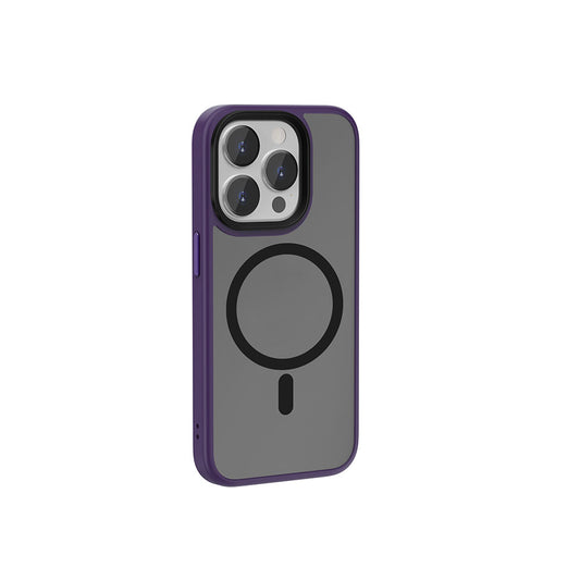 iPhone 15 Pro Max Kılıf Wiwu FGG-011 Magsafe Şarj Özellikli Kamera Korumalı Kılıf Mor