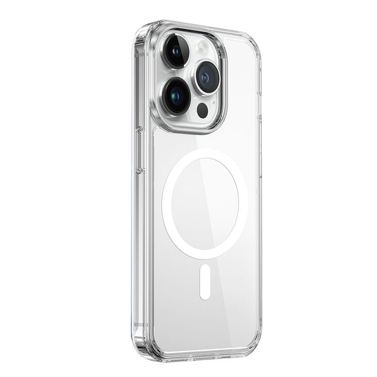 iPhone 15 Pro Max Kılıf Wiwu MCC-101 Magnetic Crystal Sert PC Kılıf Renksiz