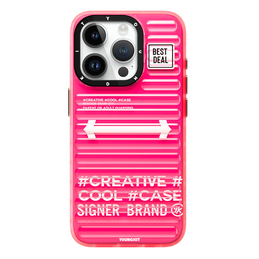 iPhone 15 Pro Max Kılıf YoungKit Luggage FireFly Serisi Kılıf Sierra Mavi