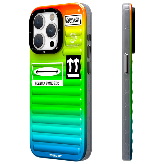 iPhone 15 Pro Max Kılıf YoungKit The Secret Color Serisi Kılıf Yeşil