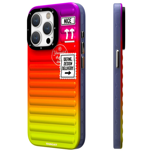 iPhone 15 Pro Max Kılıf YoungKit The Secret Color Serisi Kılıf Turuncu