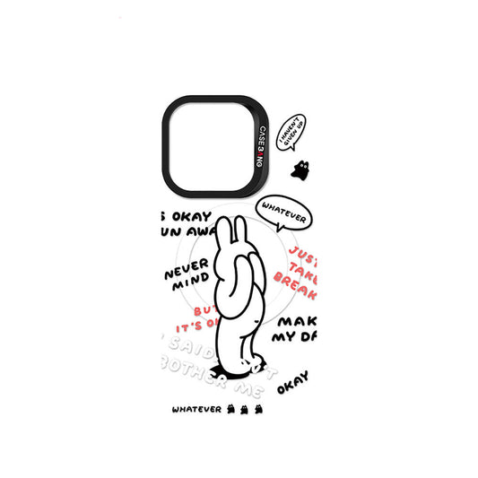 iPhone 15 Pro Max Magsafe Şarj Özellikli Casebang Chill Out Serisi Mıknatıslı Arka Panel Siyah