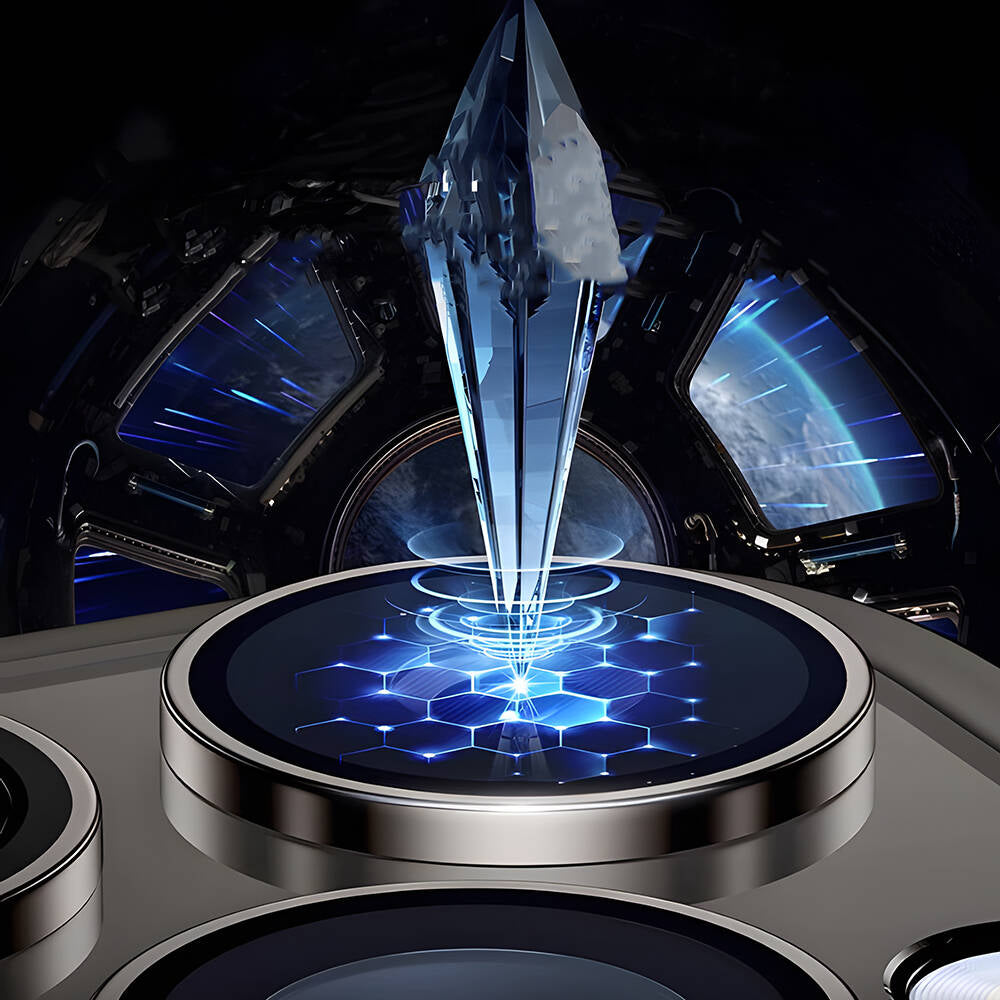 iPhone 15 Pro Max Wiwu LG-003 Lens Guard Çizilmeye Karşı Dayanıklı Safir Kamera Lens Koruyucu Titanyum