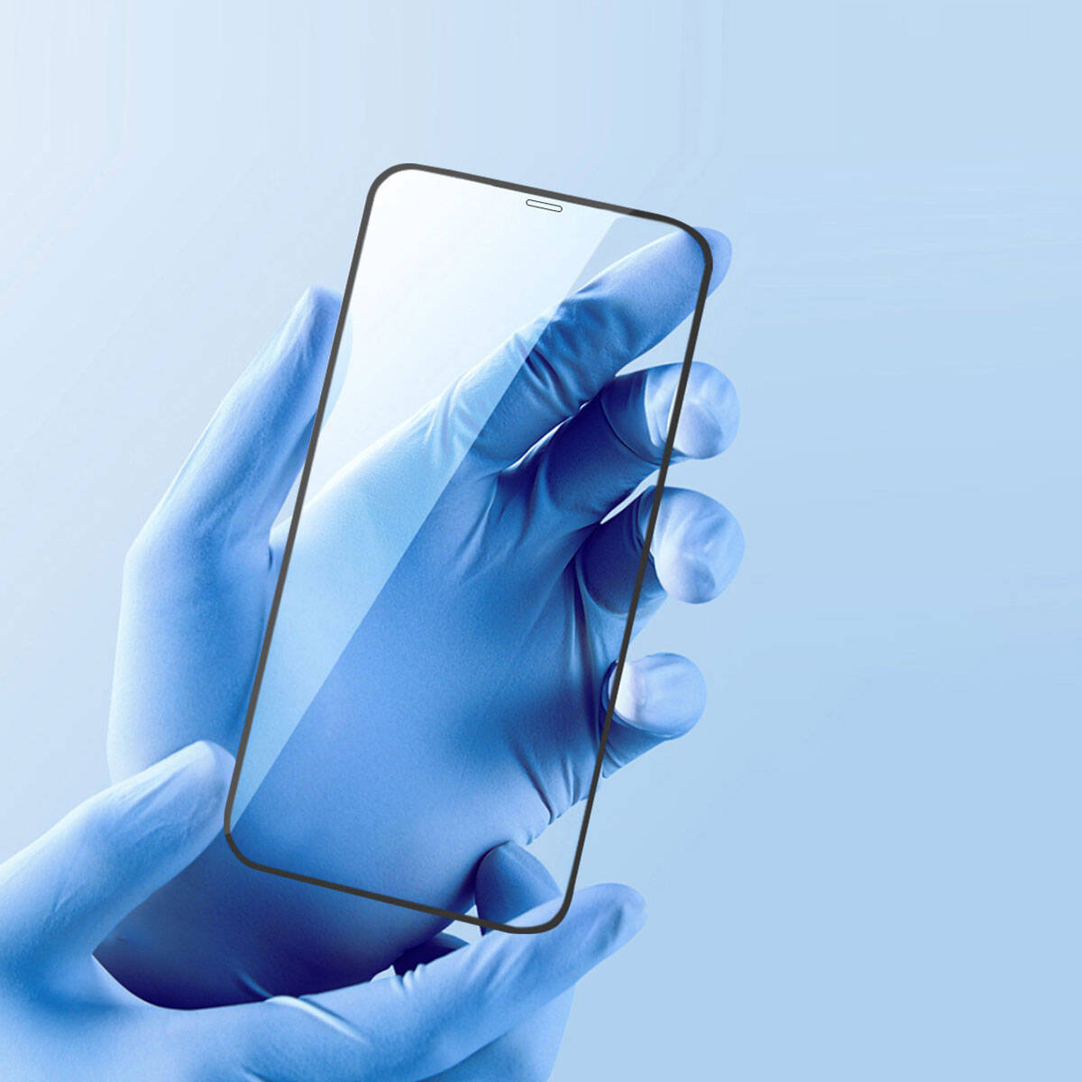 iPhone 15 Pro Max Wiwu SQ-005 Easy İnstall iVista Super Hardness Ekran Koruyucu Siyah