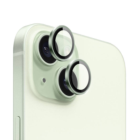 iPhone 15 Wiwu LG-004 PVD Lens Guard Metal Kamera Lens Koruyucu Yeşil