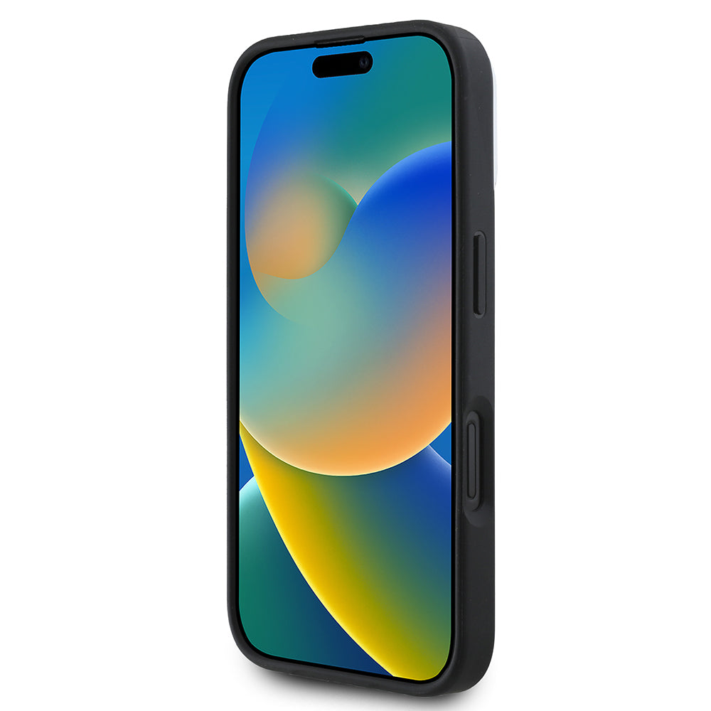 iPhone 16 Kılıf DKNY Orjinal Lisanslı Magsafe Şarj Özellikli 3D Yazılı Checkered Pattern Kılıf Bej