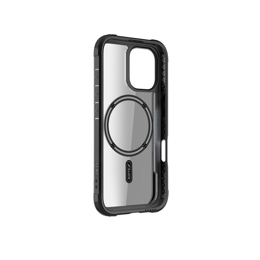 Apple iPhone 16 Kılıf M-safe Şarj Özellikli Airbagli Raptic Shield Serisi Şeffaf Arka Yüzey Kapak Colorful