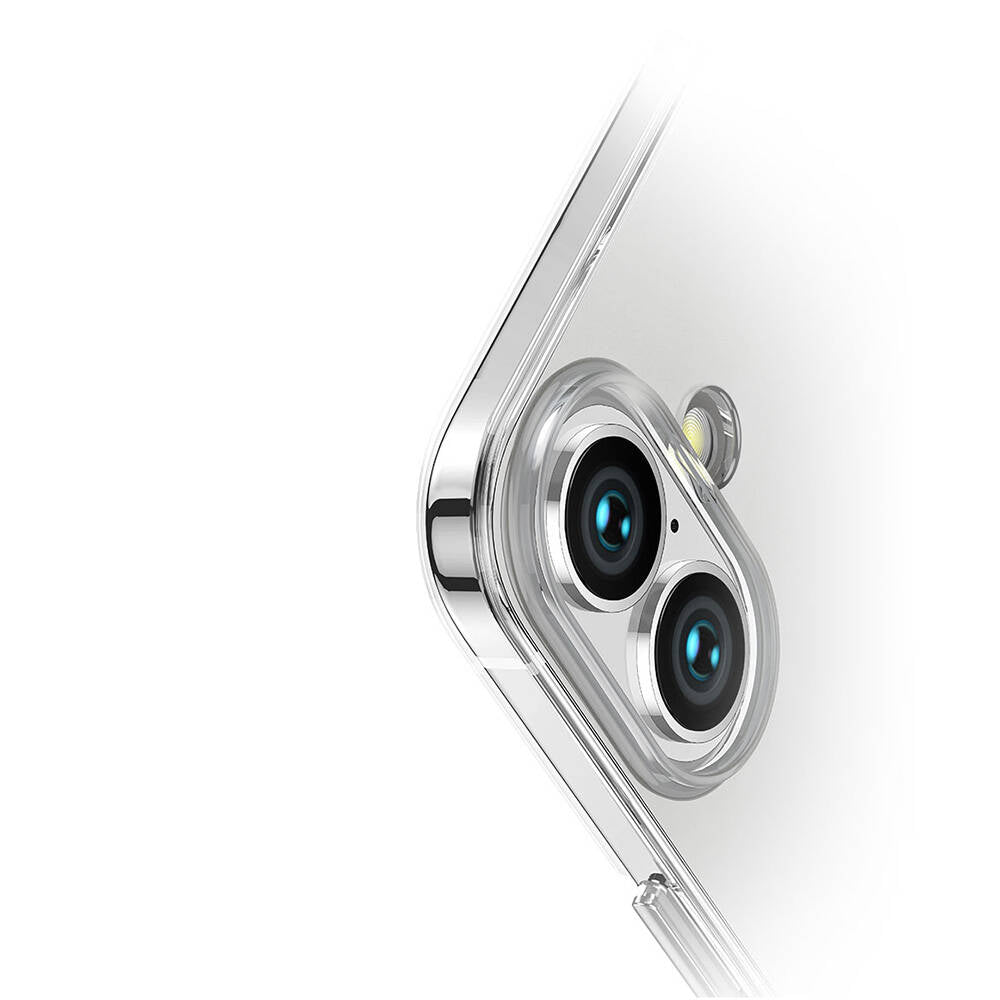 iPhone 16 Kılıf Magsafe Şarj Özellikli Transparan Sert PC Wlons Pita Kılıf Şeffaf