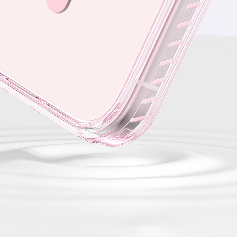 iPhone 16 Kılıf Magsafe Şarj Özellikli Yüzük Standlı Amazingthing Titan Pro Serisi Kılıf Pembe