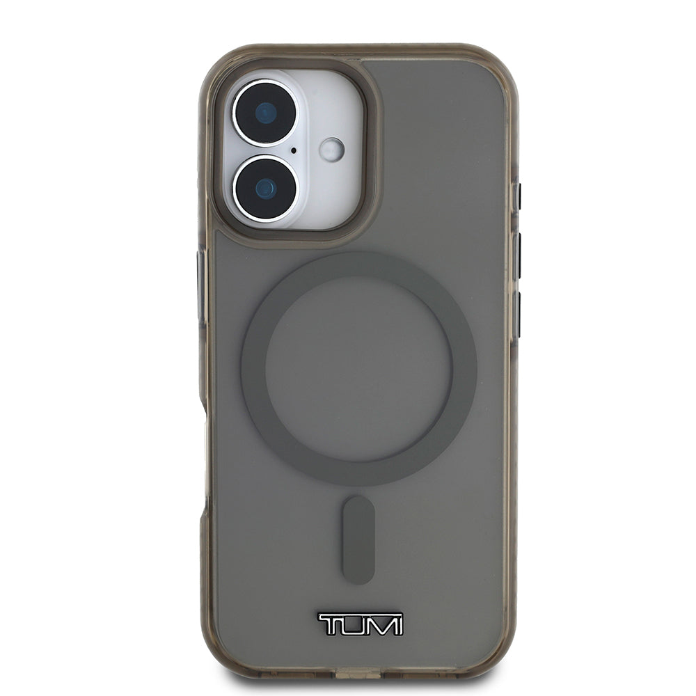 iPhone 16 Kılıf TUMI Orjinal Lisanslı Magsafe Şarj Özellikli Airbagli Transparan Kılıf Haki