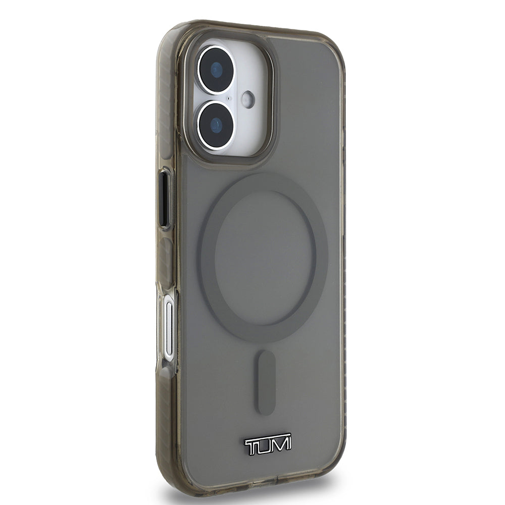iPhone 16 Kılıf TUMI Orjinal Lisanslı Magsafe Şarj Özellikli Airbagli Transparan Kılıf Haki