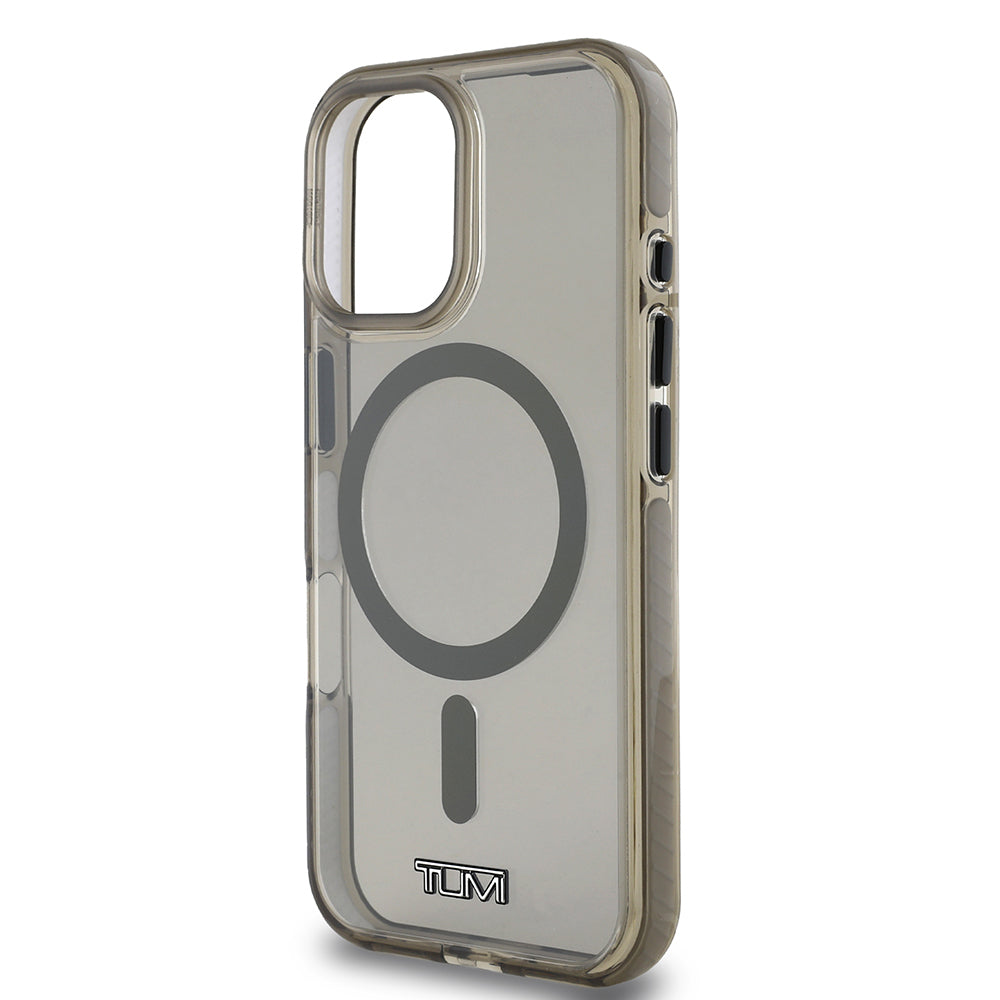 iPhone 16 Kılıf TUMI Orjinal Lisanslı Magsafe Şarj Özellikli Airbagli Transparan Kılıf Haki