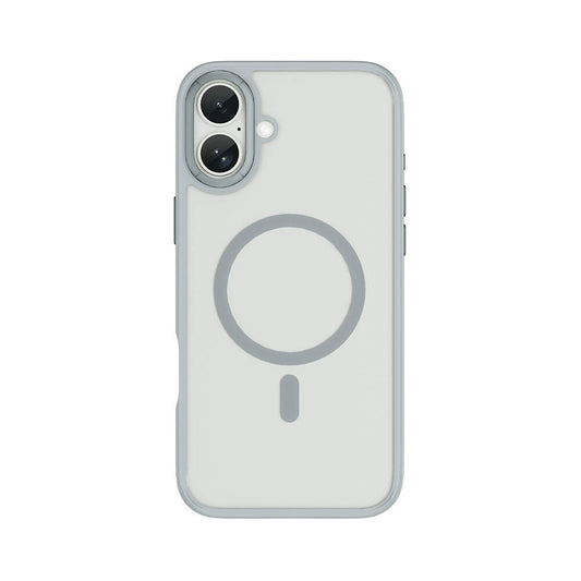 iPhone 16 Kılıf Wiwu FGG-012 ArmorPro Serisi Magsafe Şarj Özellikli Parmak İzi Bırakmayan Kılıf Gri