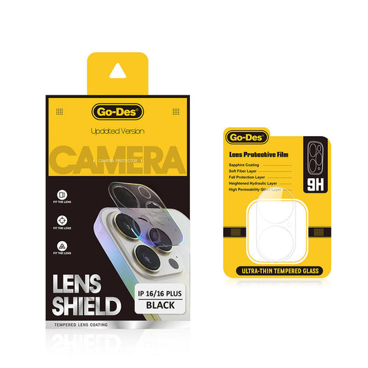 iPhone 16 Plus Go Des Lens Shield CL-17 Kamera Lens Koruyucu Şeffaf