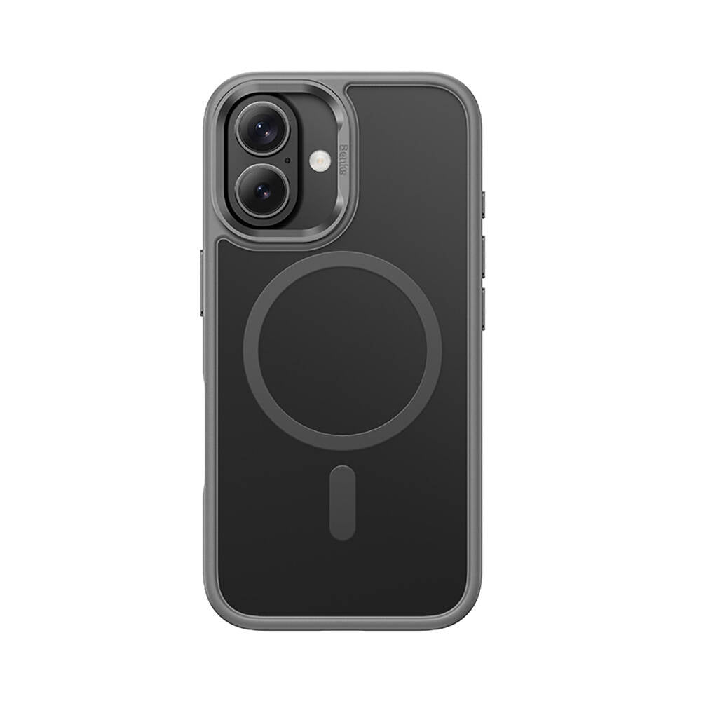 iPhone 16 Plus Kılıf Magsafe Şarj Özellikli Benks Mist Protective Kılıf Siyah