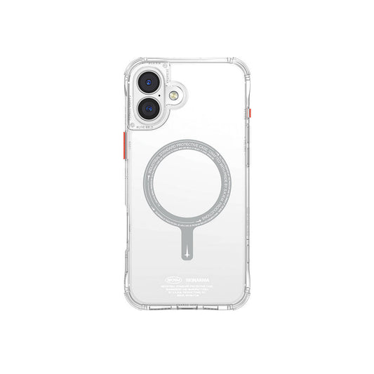 iPhone 16 Plus Kılıf Magsafe Şarj Özellikli Şeffaf Airbag Tasarımlı Skinarma Saido Kılıf Şeffaf
