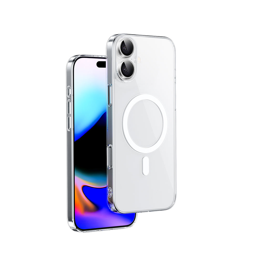 Apple iPhone 16 Plus Kılıf M-safe Şarj Özellikli Wiwu YXK-207 Invisible Pro Sert PC Kapak