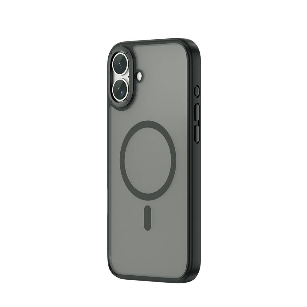 iPhone 16 Plus Kılıf Wiwu FGG-012 ArmorPro Serisi Magsafe Şarj Özellikli Parmak İzi Bırakmayan Kılıf Gri