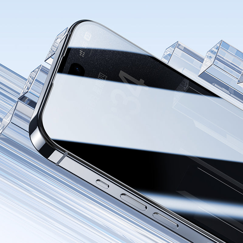 iPhone 16 Pro Benks Ultra İnce Kenarlı Ekran Koruyucu + Kolay Uygulama Aparatlı Siyah