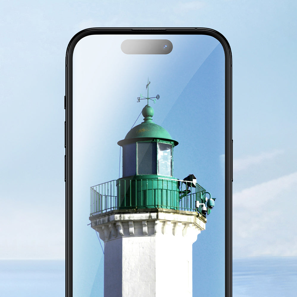 iPhone 16 Pro Benks Ultra İnce Kenarlı Ekran Koruyucu + Kolay Uygulama Aparatlı Siyah