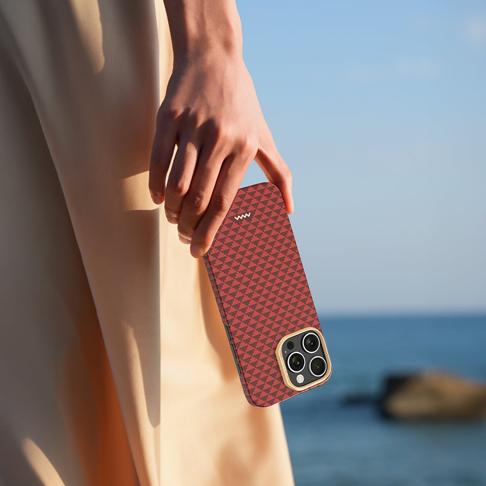 Apple iPhone 16 Pro Kılıf M-safe Şarj Özellikli Raptic Aramid Skin Origin Serisi Kapak Lacivert