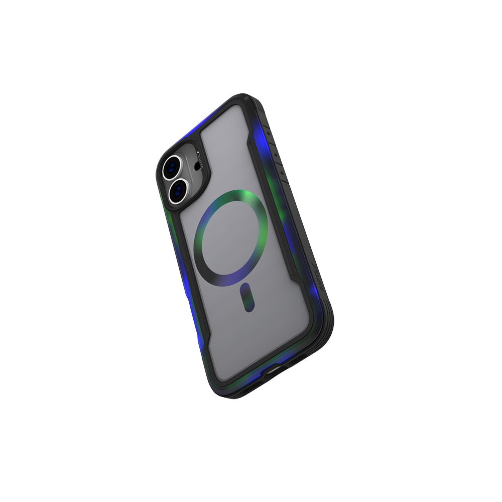 Apple iPhone 16 Pro Kılıf M-safe Şarj Özellikli Airbagli Raptic Shield 2.0 Serisi Şeffaf Arka Yüzey Kapak Siyah