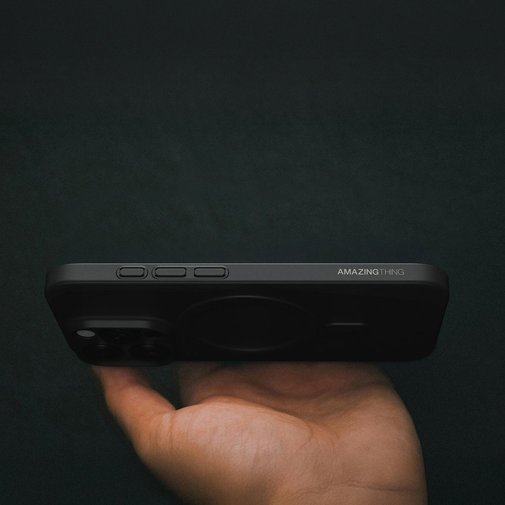 Apple iPhone 16 Pro Kılıf M-safe Şarj Özellikli Amazingthing Minimal Air Serisi Kapak Şeffaf