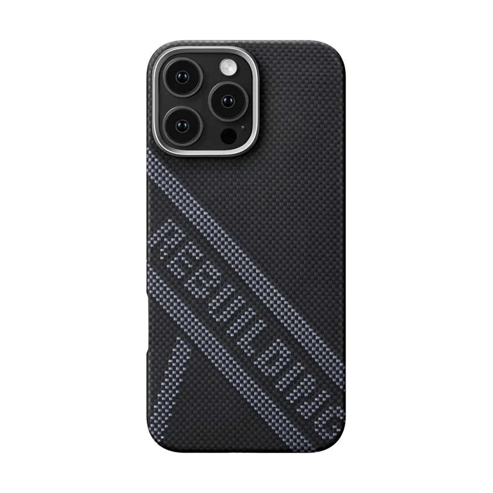 Apple iPhone 16 Pro Kılıf M-safe Şarj Özellikli Aramid Fiber Re-TROS Tasarımlı Pitaka Tactile Woven Rebuilding Serisi Kapak