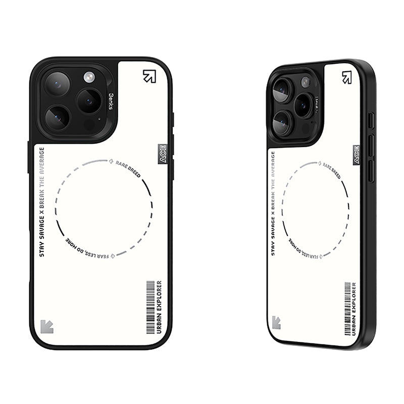 iPhone 16 Pro Kılıf Magsafe Şarj Özellikli Benks Dynamic Basis Kılıf Beyaz