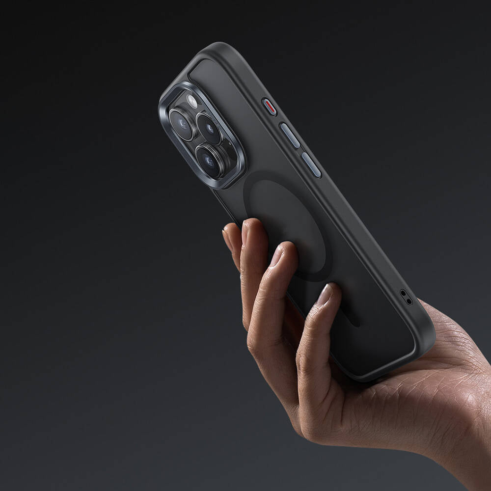 iPhone 16 Pro Max Kılıf Magsafe Şarj Özellikli Benks Mist Protective Kılıf Titanyum-Gold