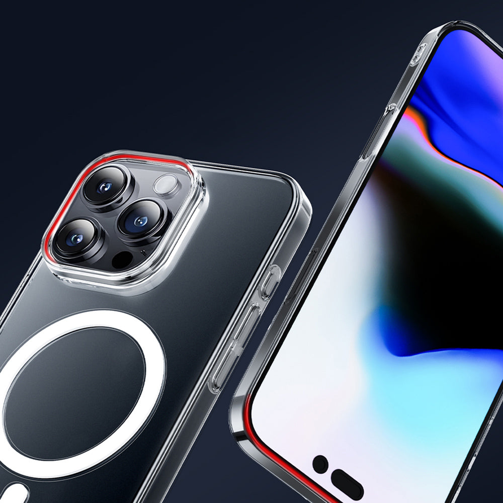 iPhone 16 Pro Kılıf Magsafe Şarj Özellikli Wiwu YXK-207 Invisible Pro Sert PC Kılıf Şeffaf