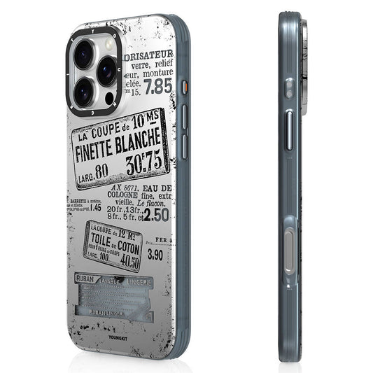 Apple iPhone 16 Pro Kılıf M-safe Şarj Özellikli Youngkit Literary Serisi Retro Magz Kapak