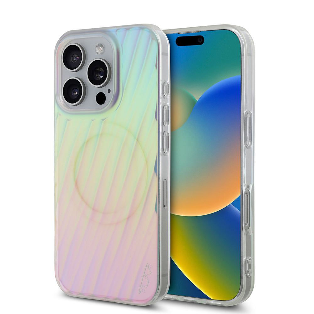 iPhone 16 Pro Kılıf TUMI Orjinal Lisanslı Magsafe Şarj Özellikli Transparan Kılıf Colorful