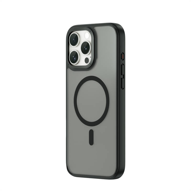 iPhone 16 Pro Kılıf Wiwu FGG-012 ArmorPro Serisi Magsafe Şarj Özellikli Parmak İzi Bırakmayan Kılıf Siyah