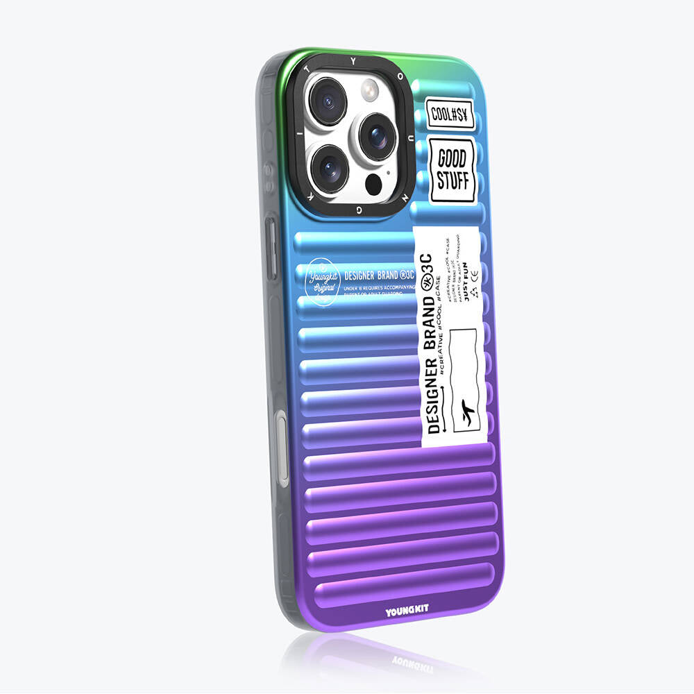 iPhone 16 Pro Kılıf YoungKit The Secret Color Serisi Kılıf Yeşil