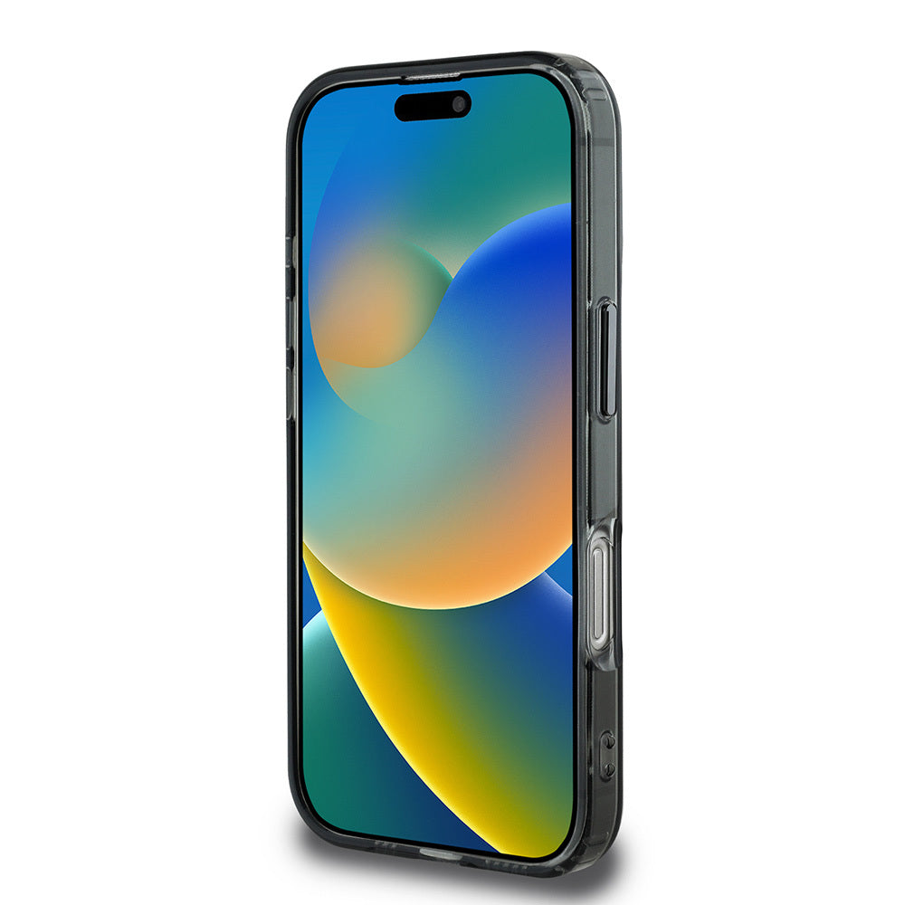 Apple iPhone 16 Pro Max Kılıf Aston Martin Orjinal Lisanslı M-safe Şarj Özellikli IML Baskı Logolu Buzlu Kapak Siyah