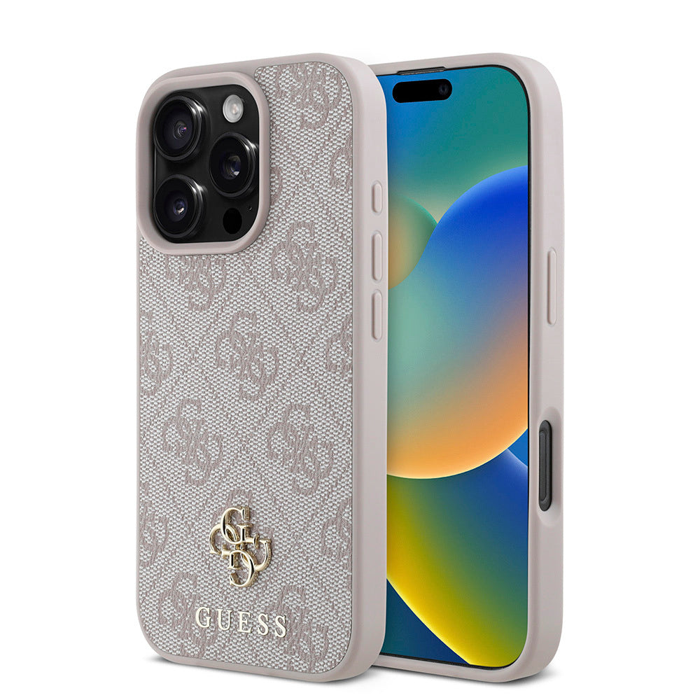 Apple iPhone 16 Pro Max Kılıf Guess Orjinal Lisanslı M-safe Şarj Özellikli Small 4G Classic Kapak