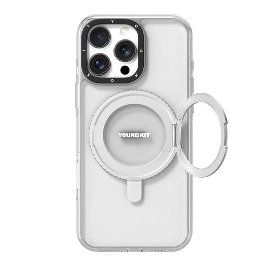 Apple iPhone 16 Pro Max Kılıf M-safe Şarj Özellikli Standlı Aksiyon Butonlu Youngkit Pivot Serisi Kapak