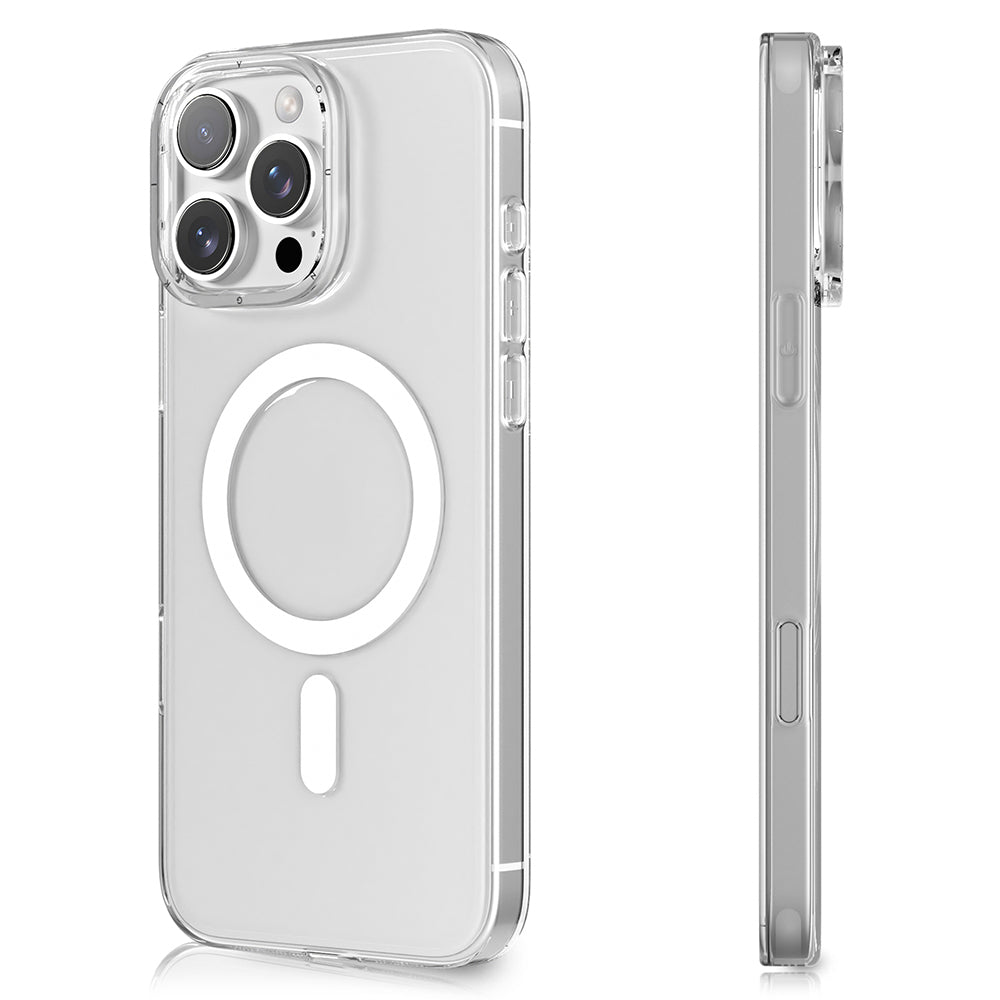 Apple iPhone 16 Pro Max Kılıf M-safe Şarj Özellikli Youngkit Ice Serisi Kapak Şeffaf