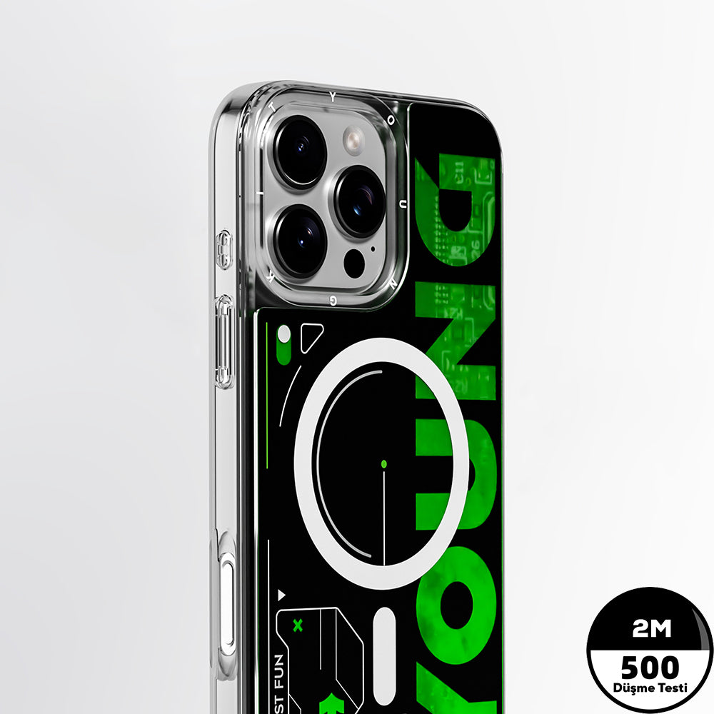 iPhone 16 Pro Max Kılıf Magsafe Şarj Özellikli Airbagli Çift Katmanlı Youngkit Future Streamer Serisi Kılıf Mavi