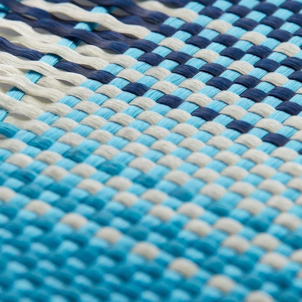 iPhone 16 Pro Max Kılıf Magsafe Şarj Özellikli Aramid Fiber Pitaka Military-Grade Sunset-Moonrise Serisi Moonrise Kılıf Mavi