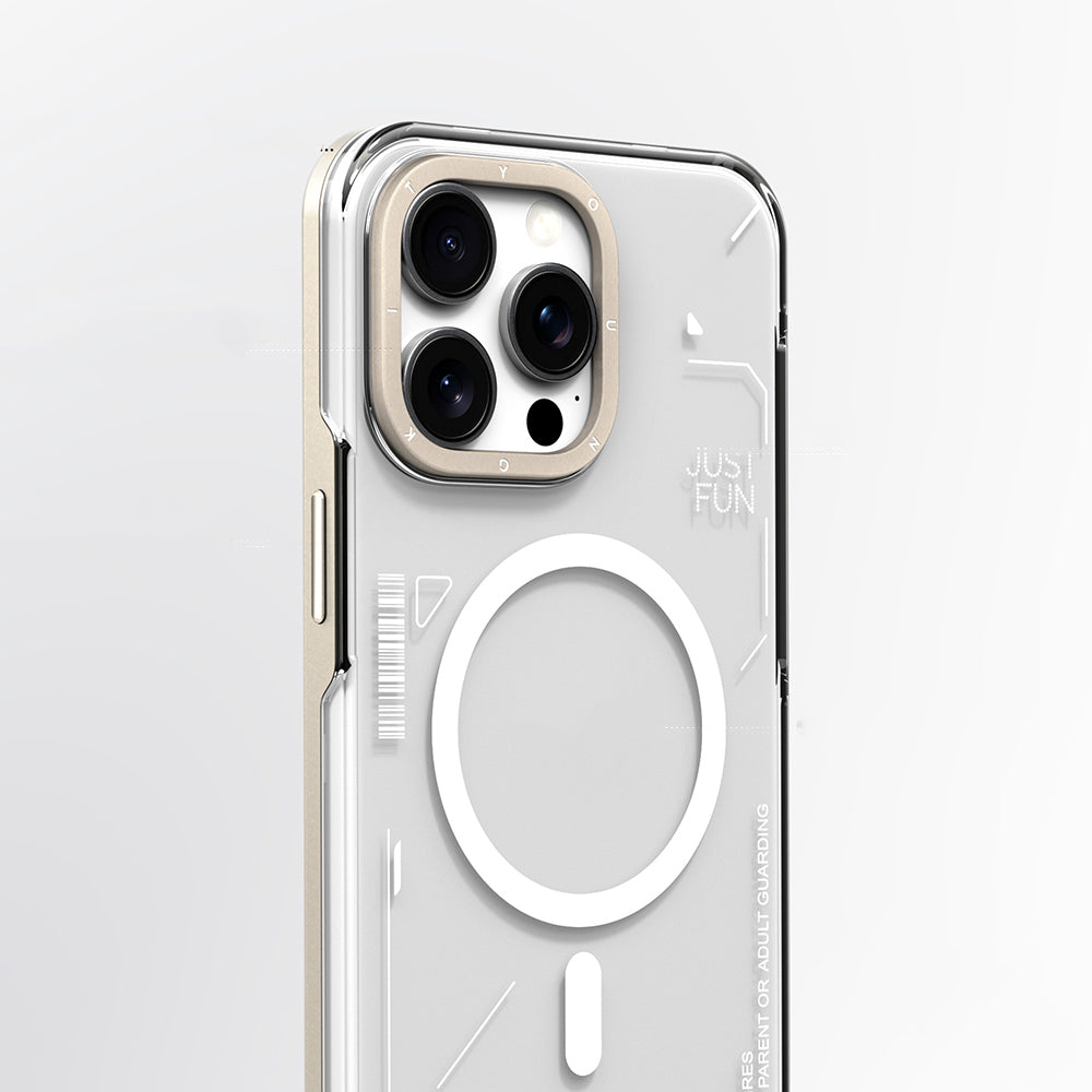 iPhone 16 Pro Max Kılıf Magsafe Şarj Özellikli Çıkarılabilir Arka Yüzeyli Youngkit Mecha Kılıf Siyah