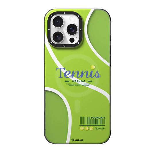 iPhone 16 Pro Max Kılıf Magsafe Şarj Özellikli Spor Tasarımlı Youngkit Dynamic Serisi Kılıf Kahverengi